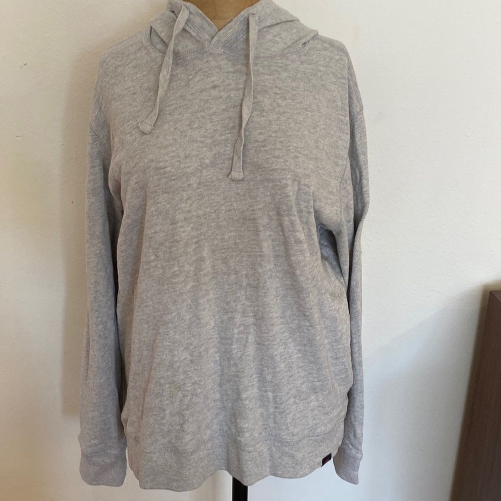 Faherty Light Gray Pullover Hoodie
